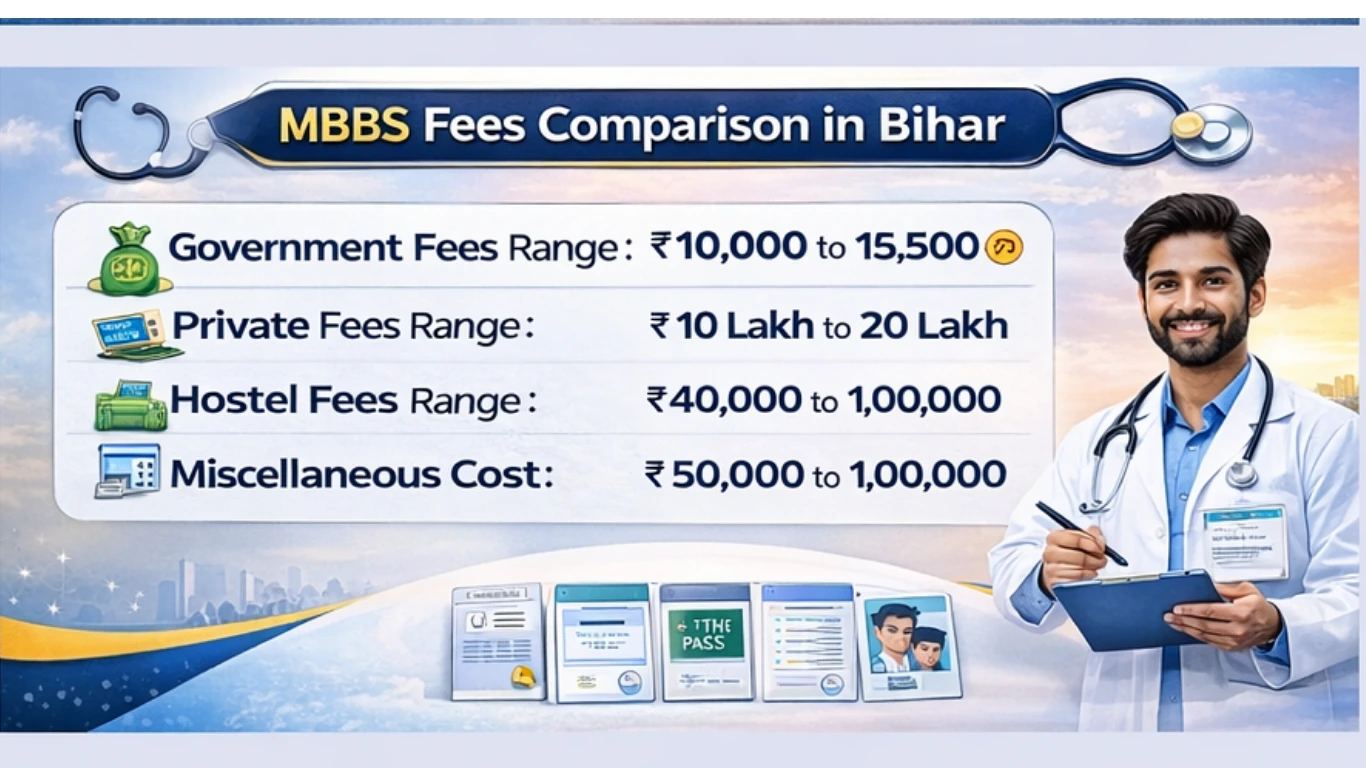 MBBS FEES Comparison Of Top MBBS Colleges in Bihar Infographic